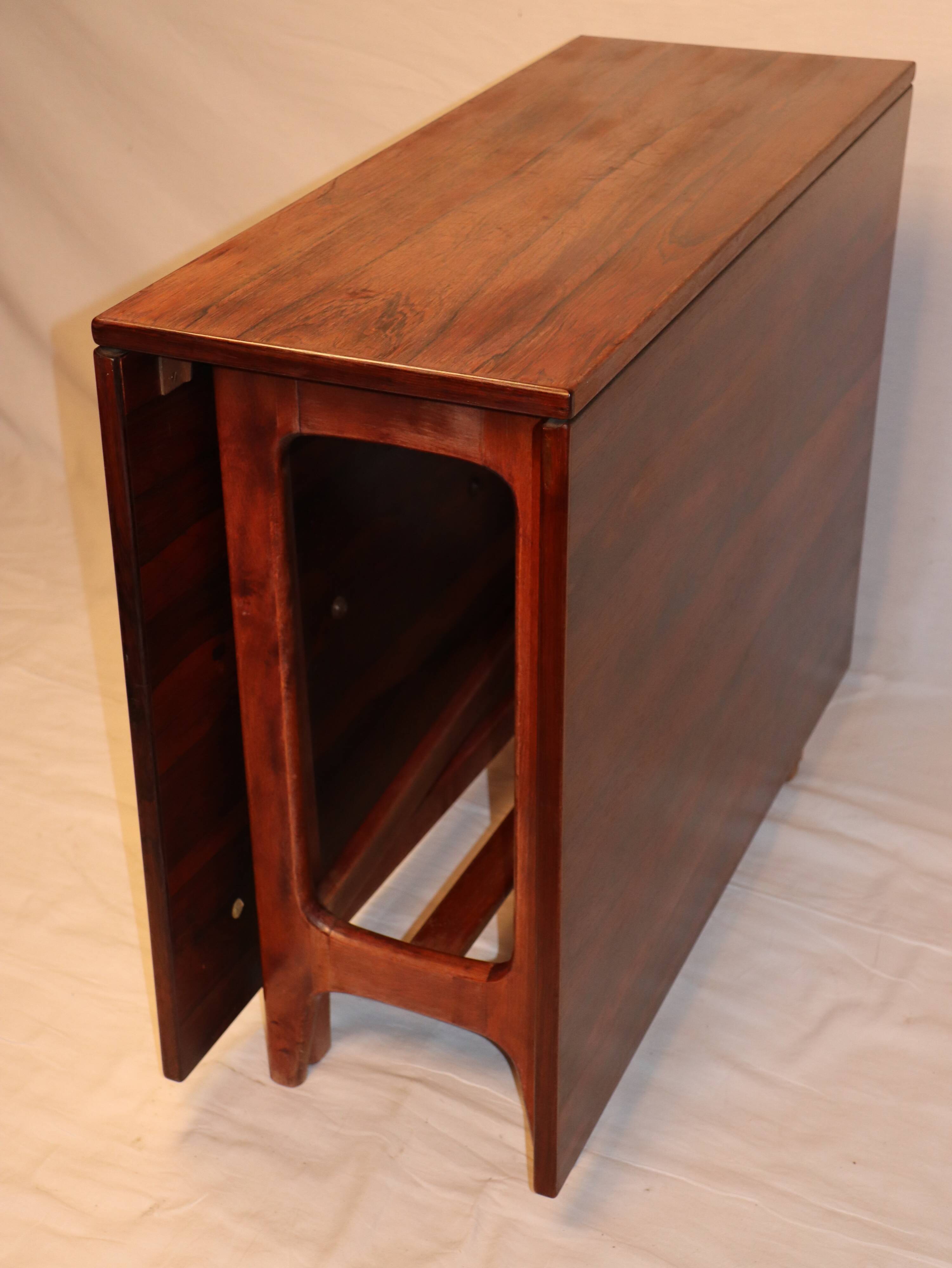 Bendt Winge scandinavian rosewood expandable table, 1960