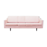 Pink velvet sofa, Danish design, 80's, production: Denmark