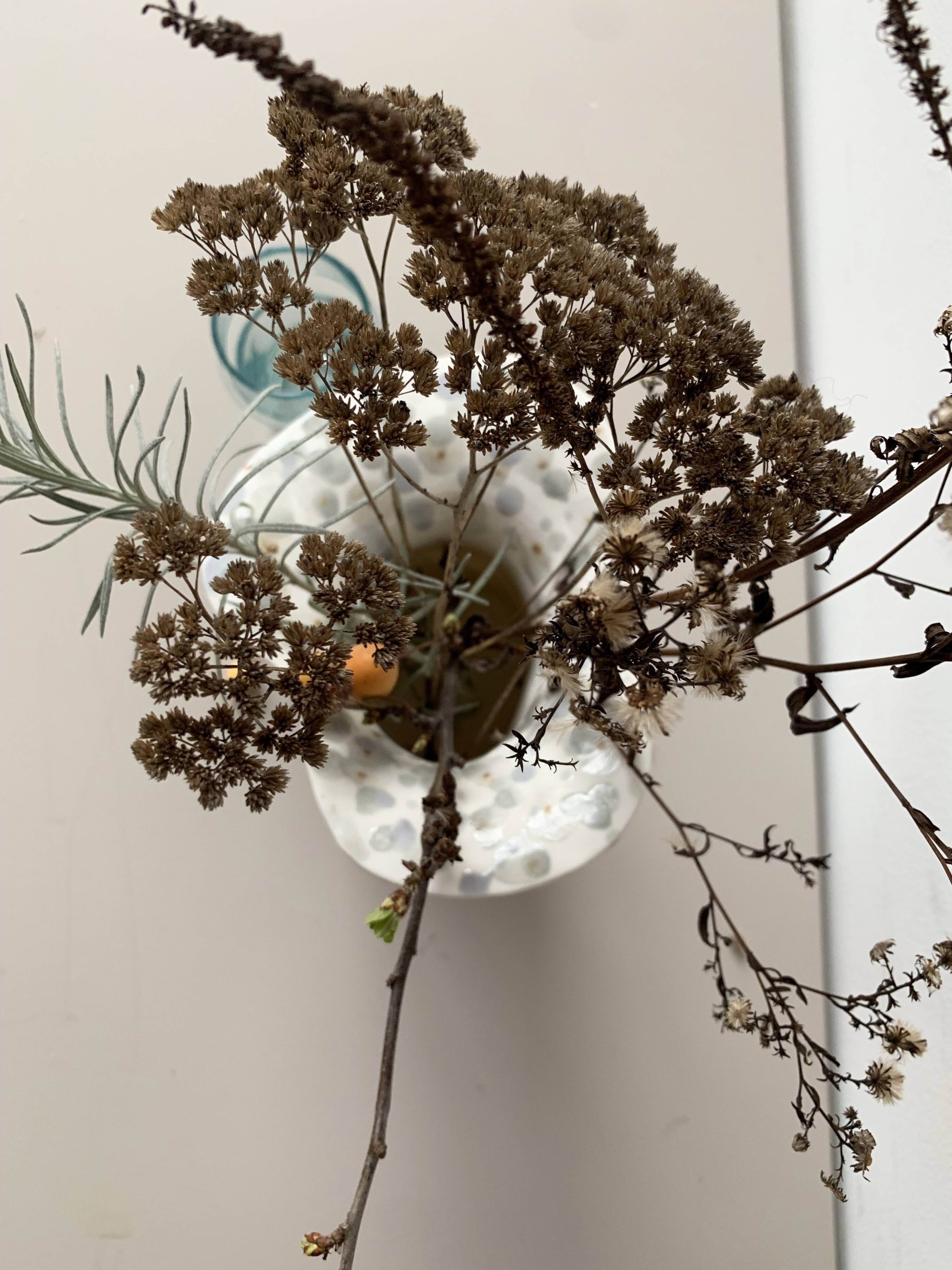 Organic porcelain vase