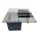 Table basse en marbre vintage années 70 design italien
