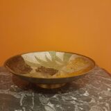 Enameled brass cup