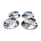 4 Villeroy and Boch cups and saucers