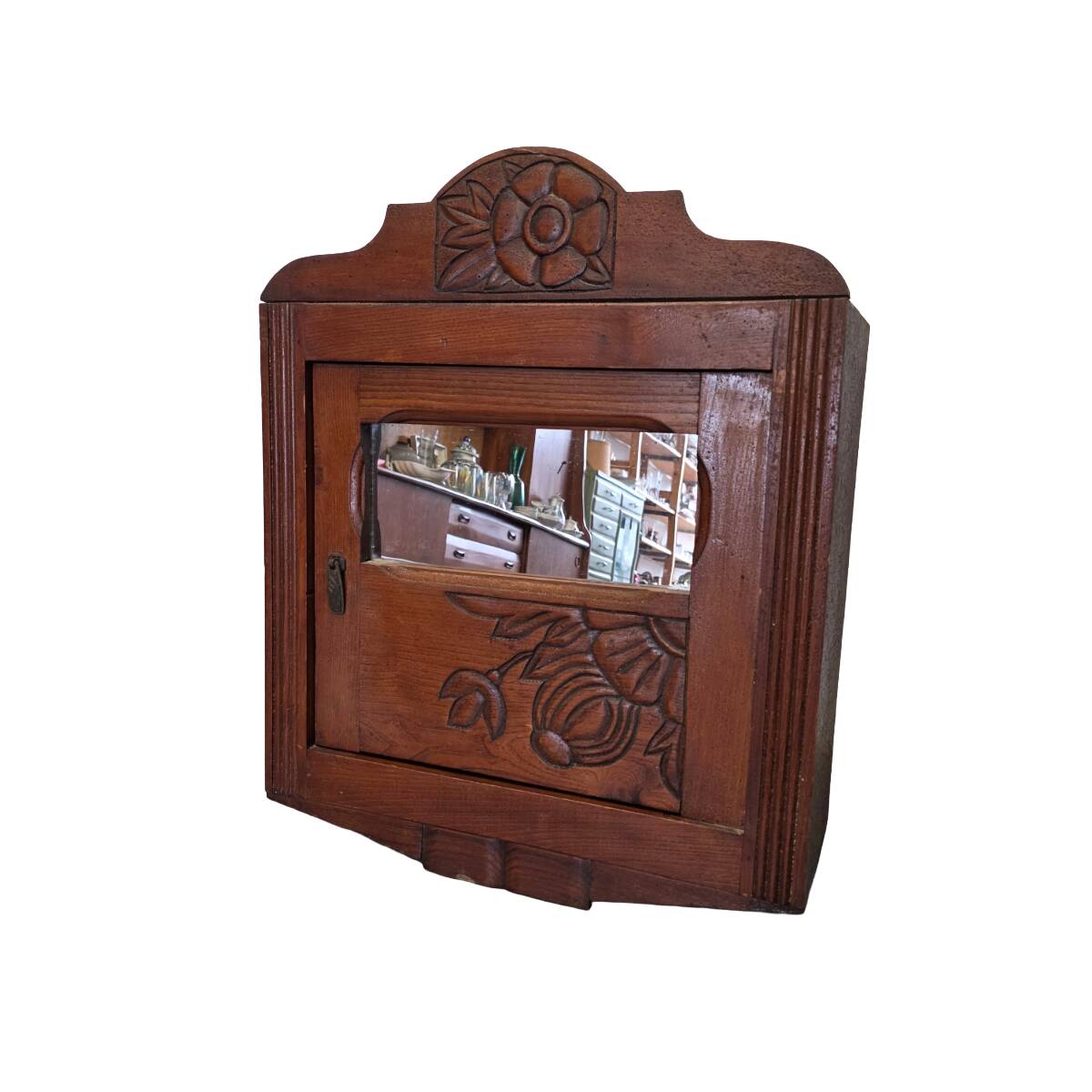 Armoire murale Art déco en bois, France années 1920-30
