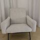 2 armchairs Joseph André Motte 1955 renovated