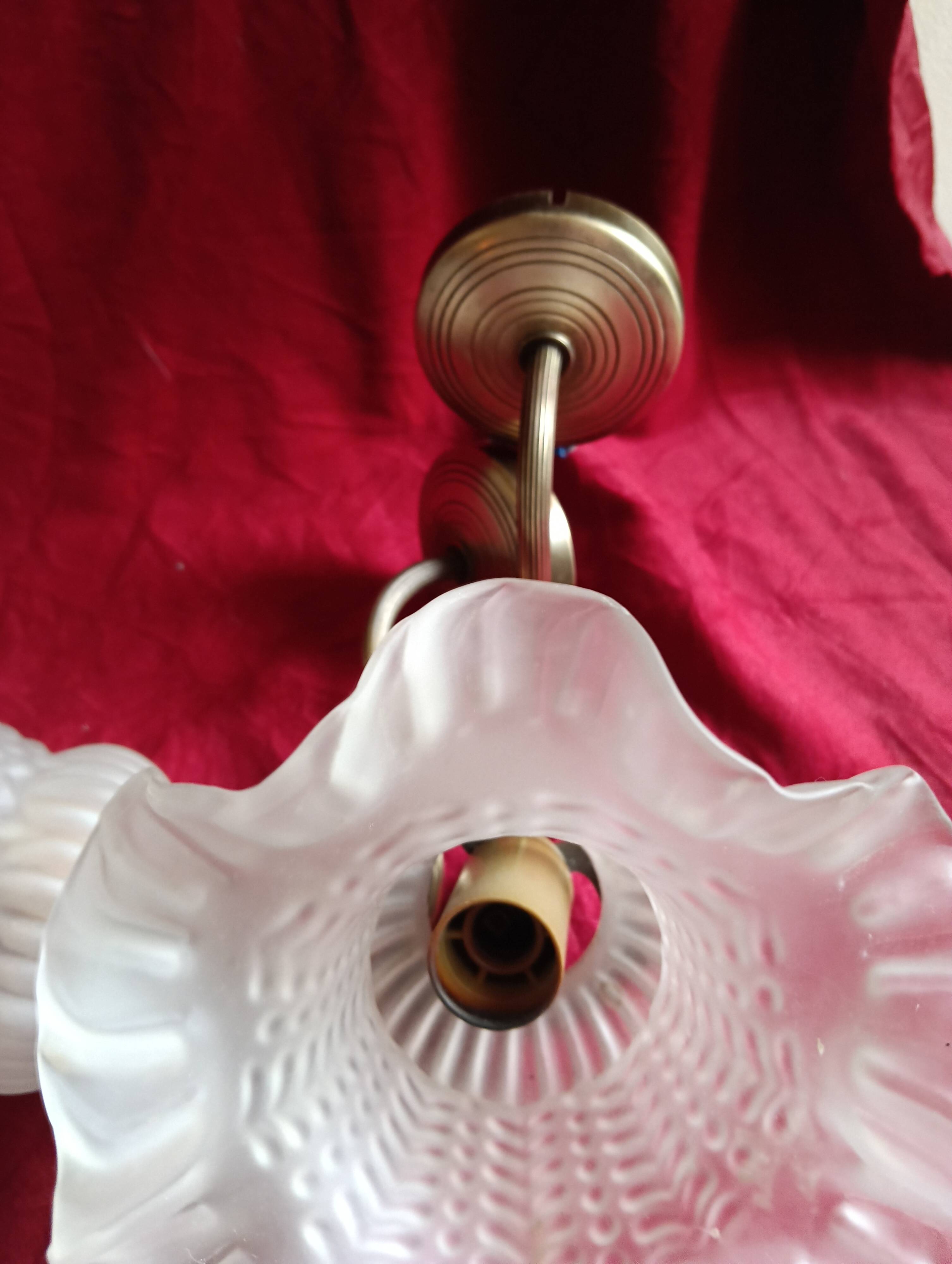 Paire d'appliques murales vintage style art deco