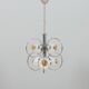 Mazzega Space Age Murano glass chrome plated chandelier, Italy 1970s
