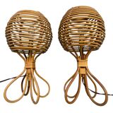 Pair of lamps in Roitn style Louis Sognot 60s