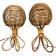 Pair of lamps in Roitn style Louis Sognot 60s