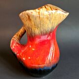 Pitcher in enamelled art ceramic from Vallauris, 1960s