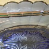 Val Saint Lambert cup in purple glass