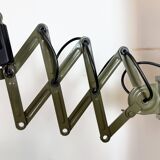Green Industrial Military Gooseneck Scissor Wall Lamp from Elektroinstala,
