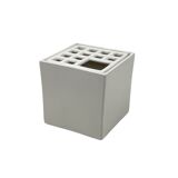 Studio Opi, White space age mod. Ikebana A ceramic vase / ashtray, Gabbiane