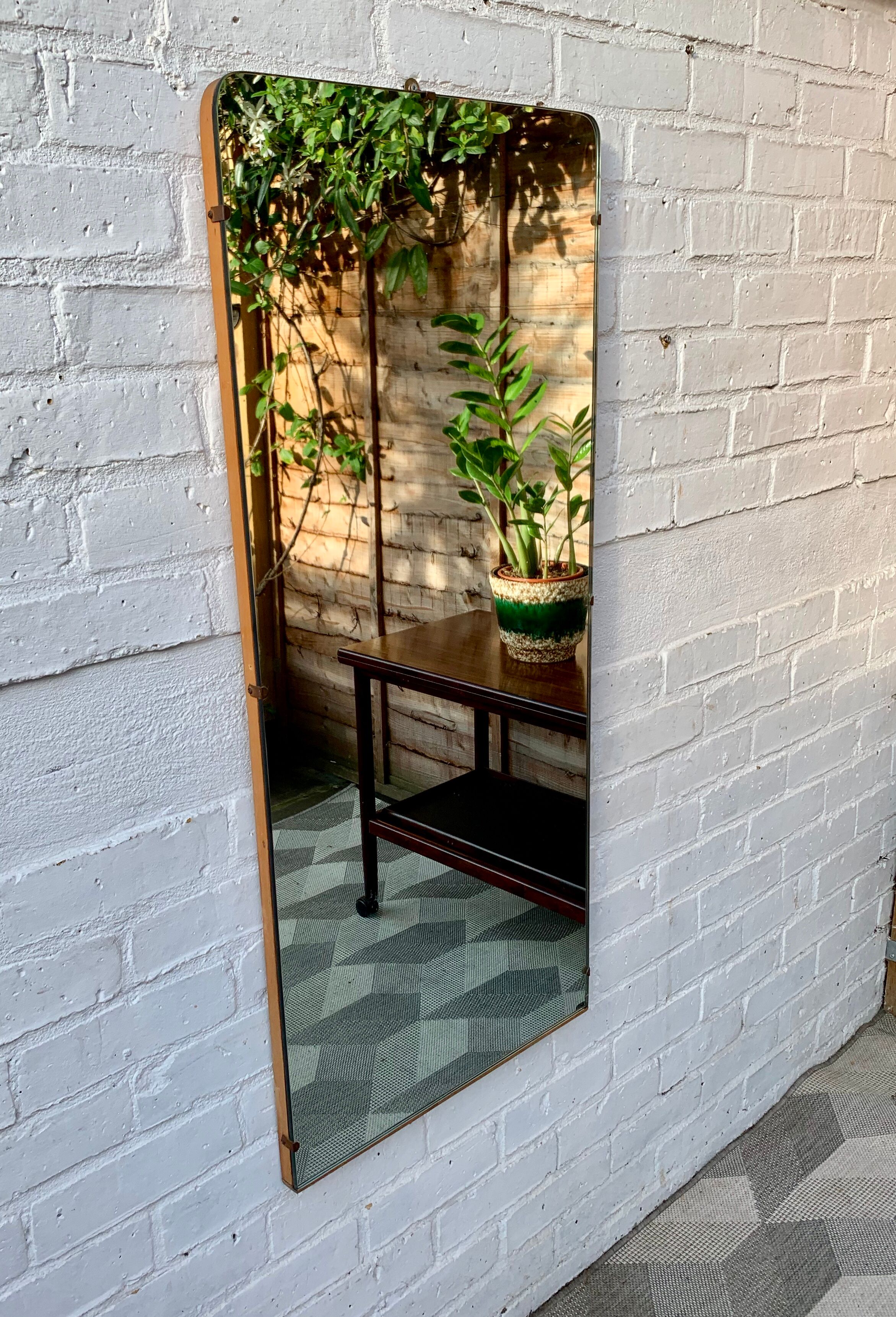 Vintage dressing wall mirror, 46x105cm
