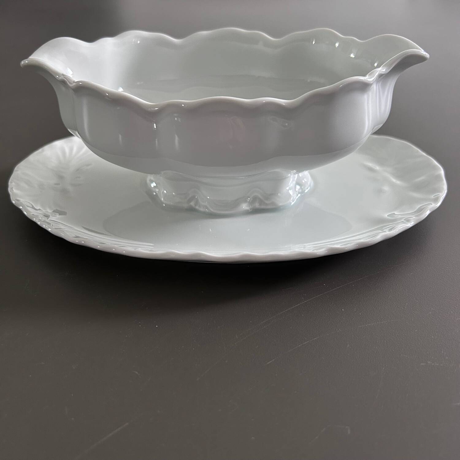 Classic porcelain sauceboat