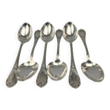 Set of 6 Christofle Marly soup spoons in near-new condition, 20.5 cm.