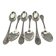 Set of 6 Christofle Marly soup spoons in near-new condition, 20.5 cm.