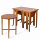 Table and four chairs set by Paul Hundevad