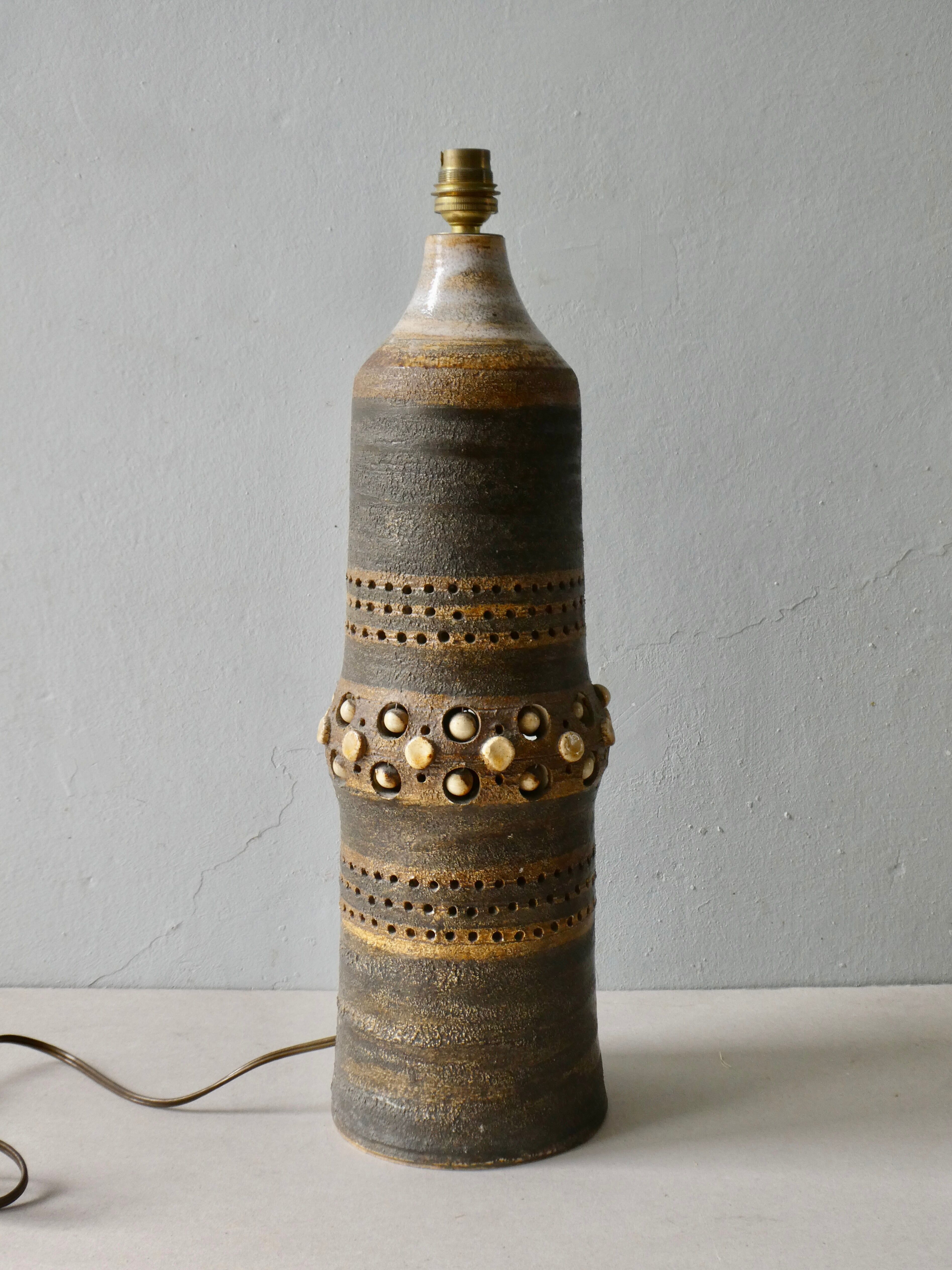 Ceramic lamp by Georges Pelletier, circa 1960