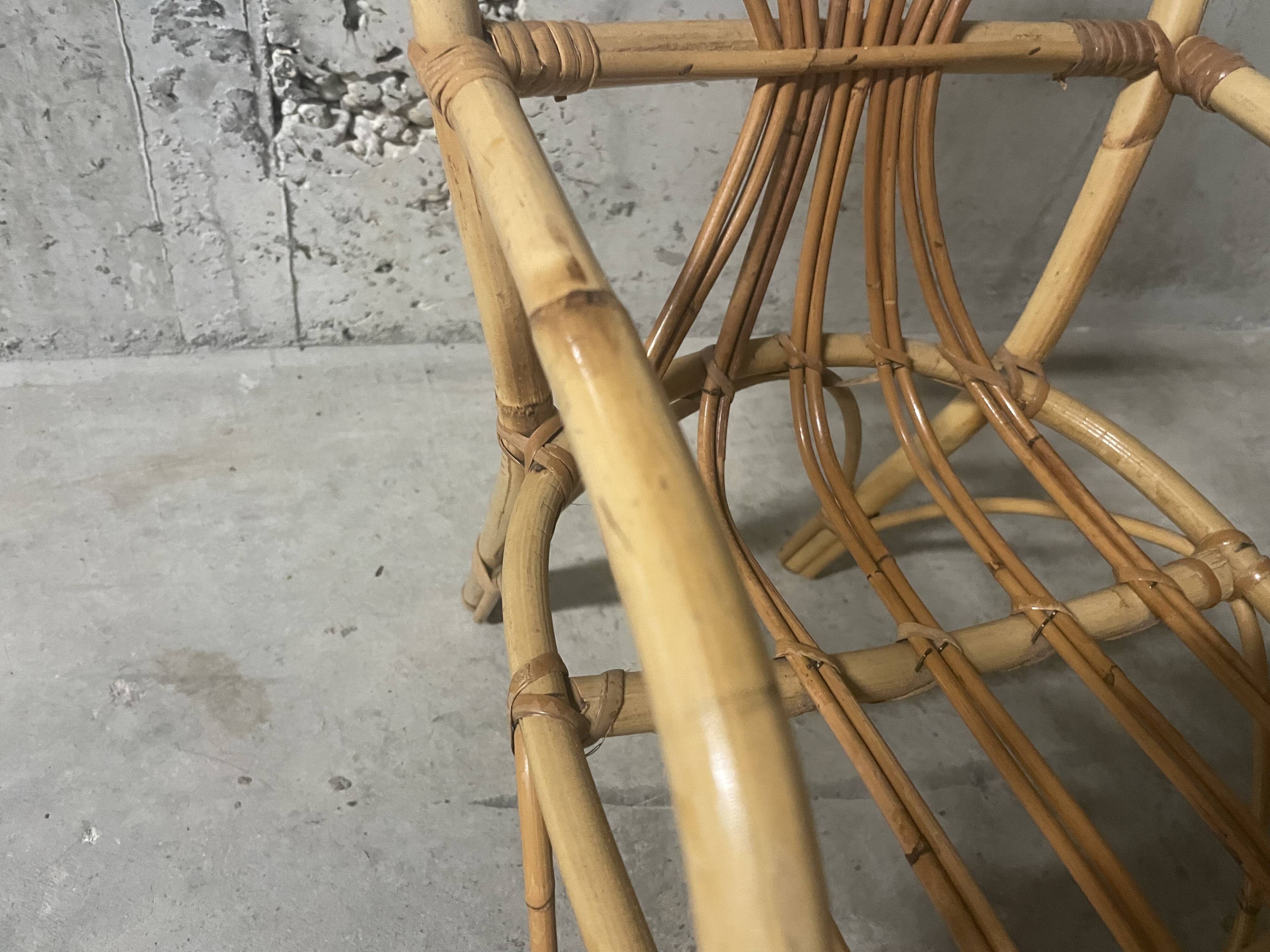 Child's rattan armchair