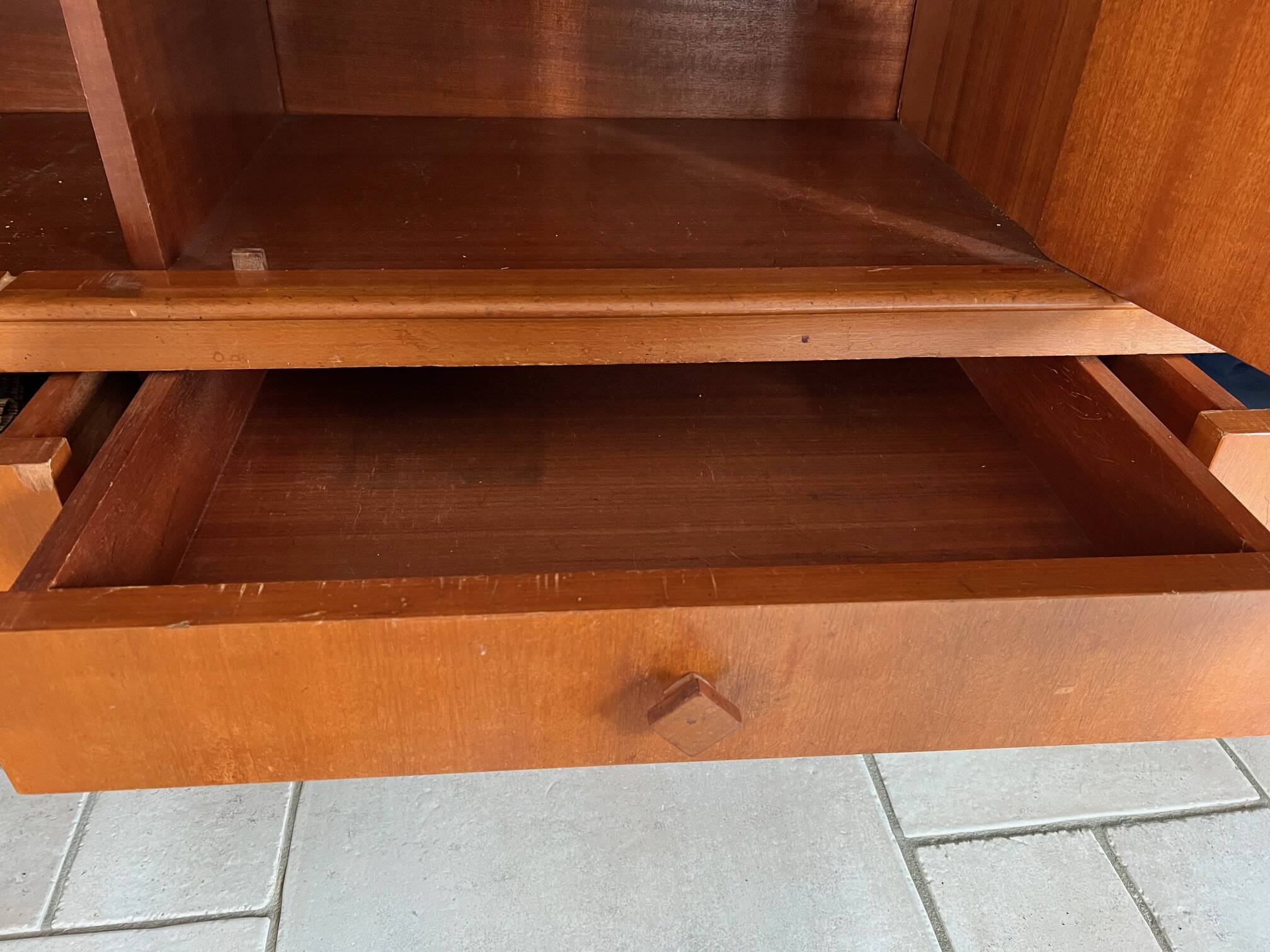 Teak buffet Gaston fish 1960s