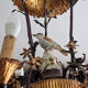 Lustre Naturaliste Aux Oiseaux, Fleurs Et Feuillages