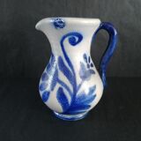 Pitcher in blue sandstone signed