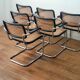 Ensemble de 6 chaises Thonet S64, Marcel Breuer, Thonet Allemagne, 1992