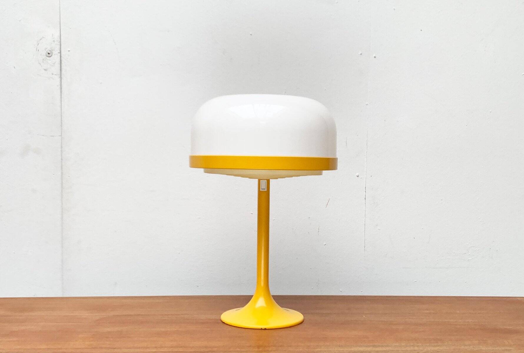 Lampe de table champignon allemande de l'ère spatiale Mid-Century de Kaiser Idell / Kaiser Leuchten, années 1960