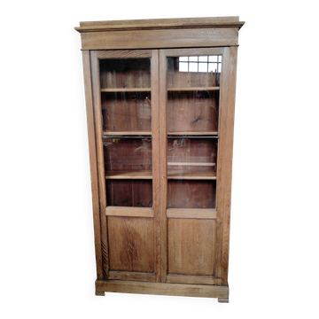Ancienne armoire bibliothèque restaurée
