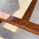 Solid oak dining farmhouse table with 1 drawer 1950 165x78x73cm
