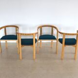 Set of 4 "String" chairs by Tranekaer