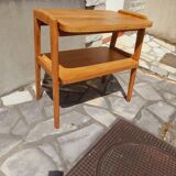 Console oak feet compass