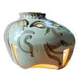 Anonymous openwork ceramic lamp 1970