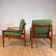 Paire de fauteuils Arne Vodder pour Glostrup Møbelfabrik, années 60