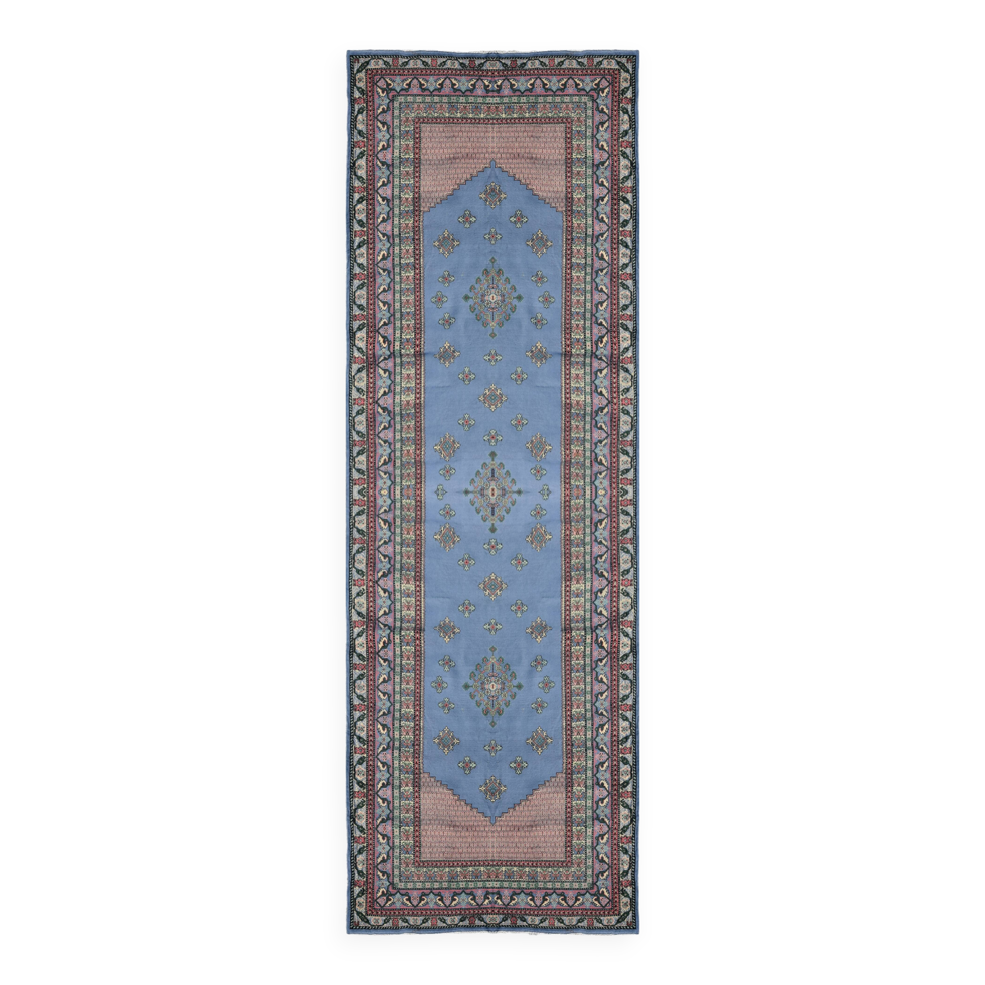 Large Handmade KAIROUAN Rug: 4.63 X 1.58 Meters