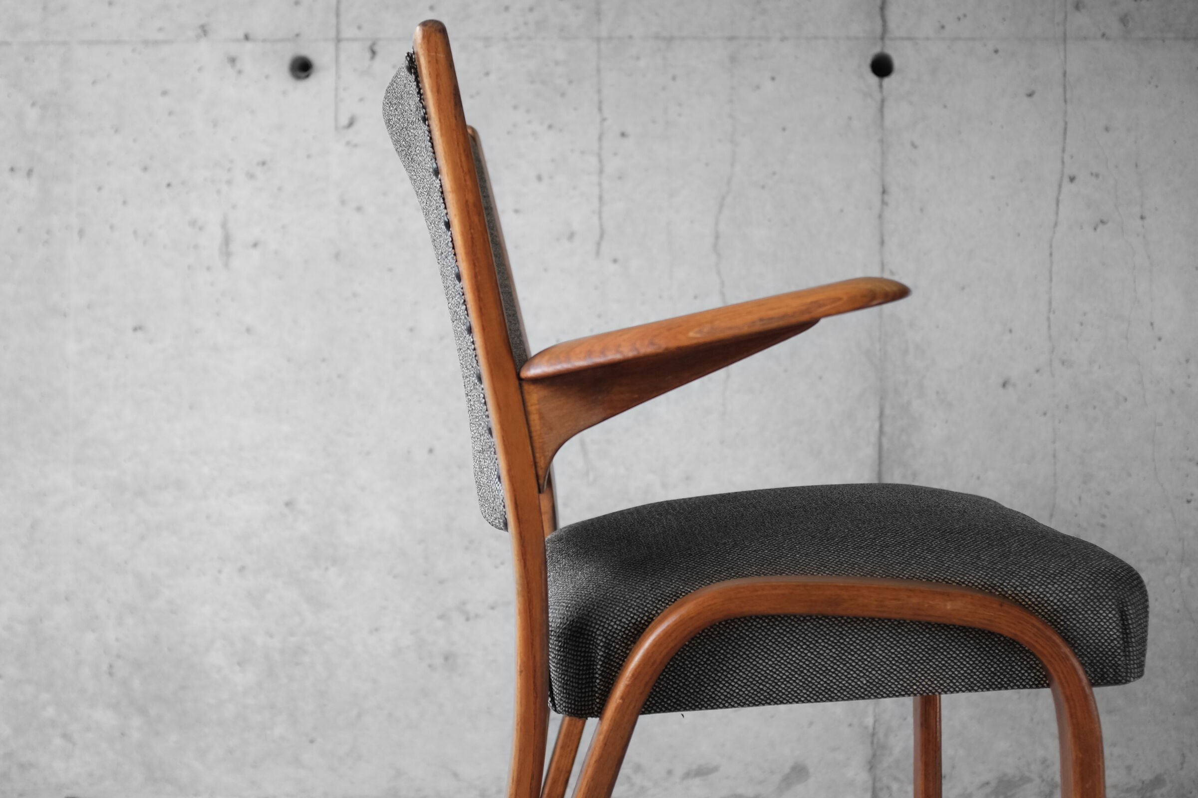 Armchair Steiner "Bow Wood" by Wilhelm Von Bode 1950