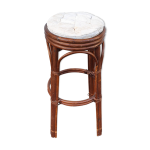 tabouret de bar en rotin