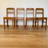 Ensemble de 4 chaises années 60