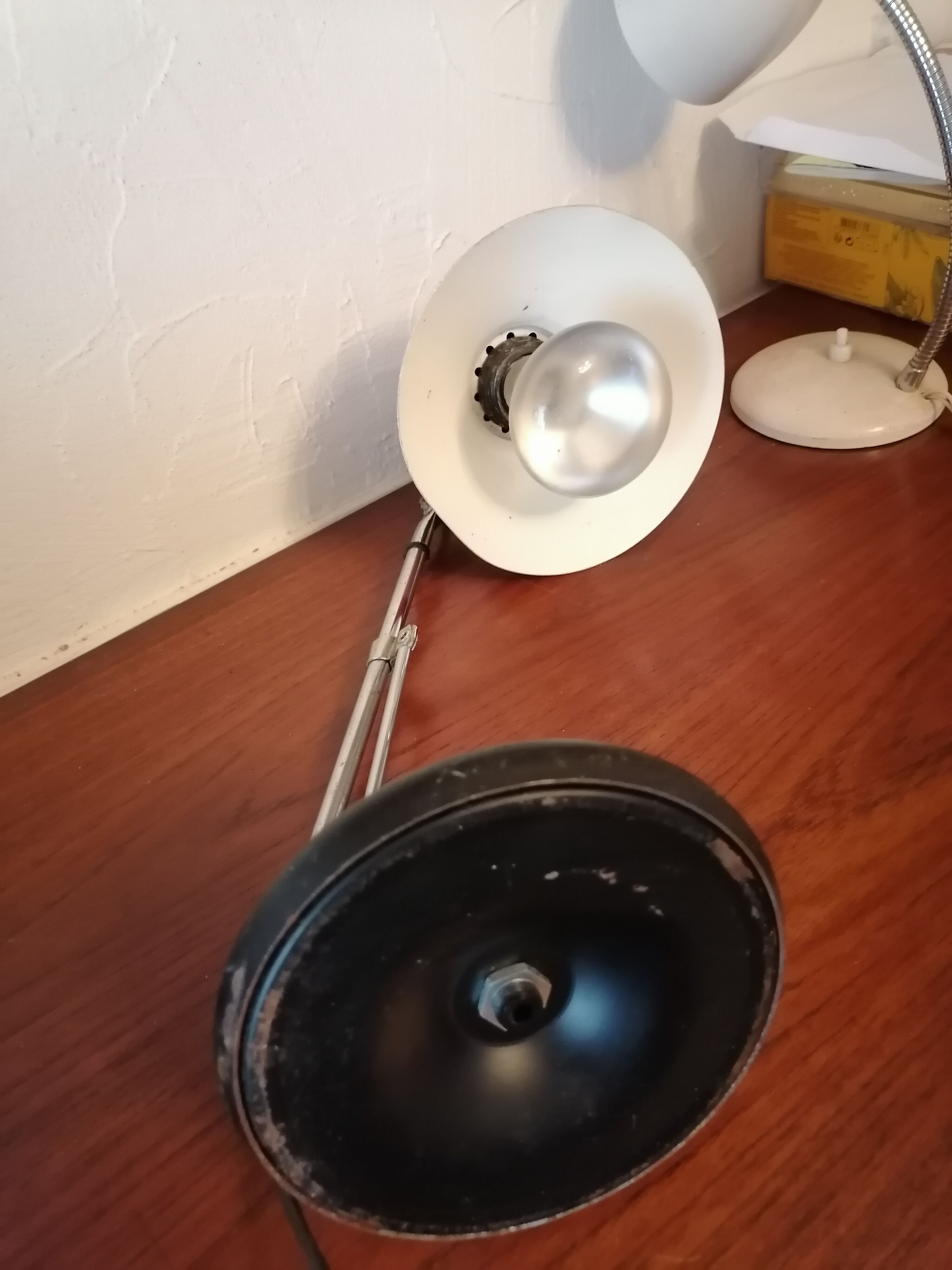 Vintage red black luminor style lamp