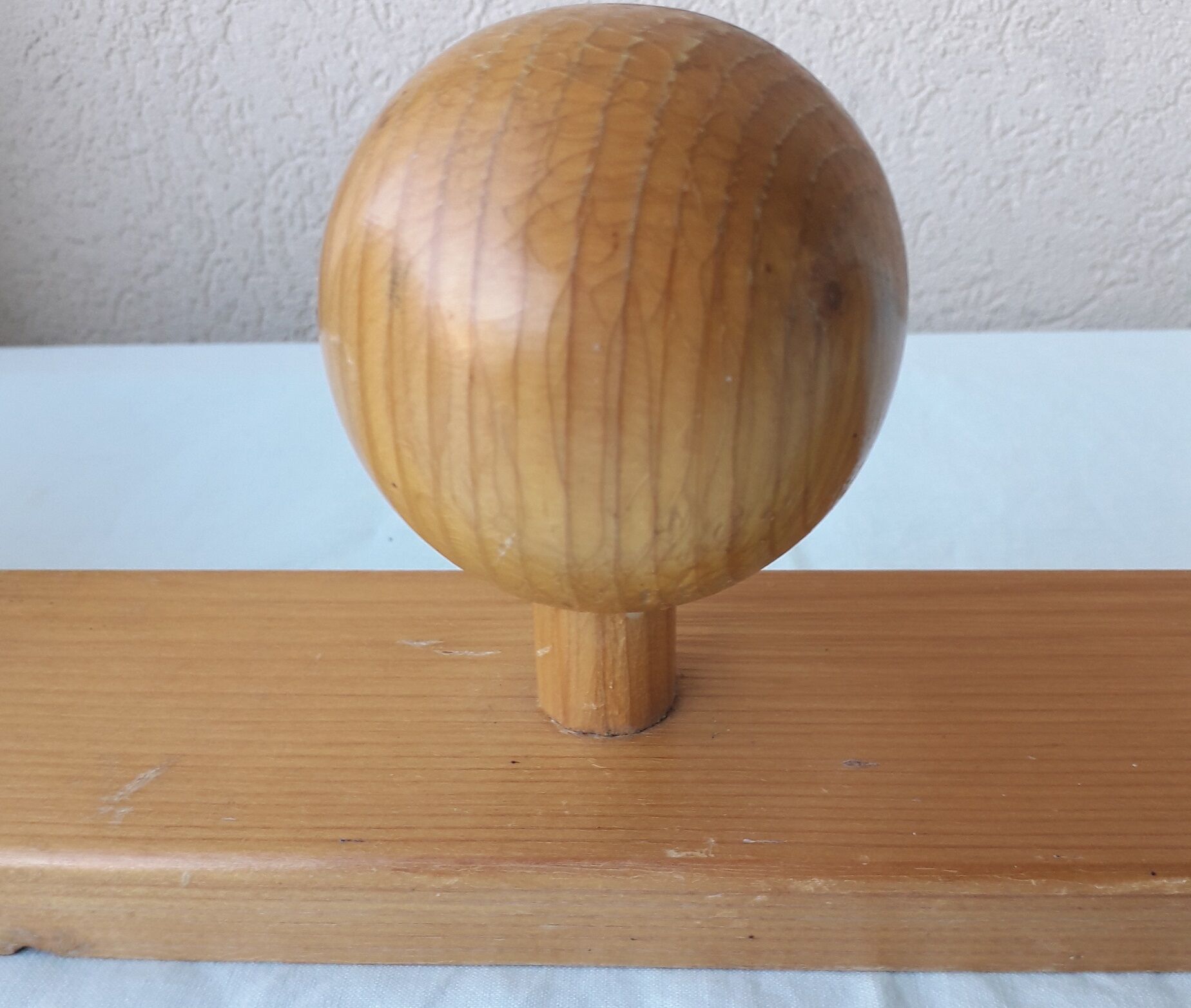 Wooden coat rack