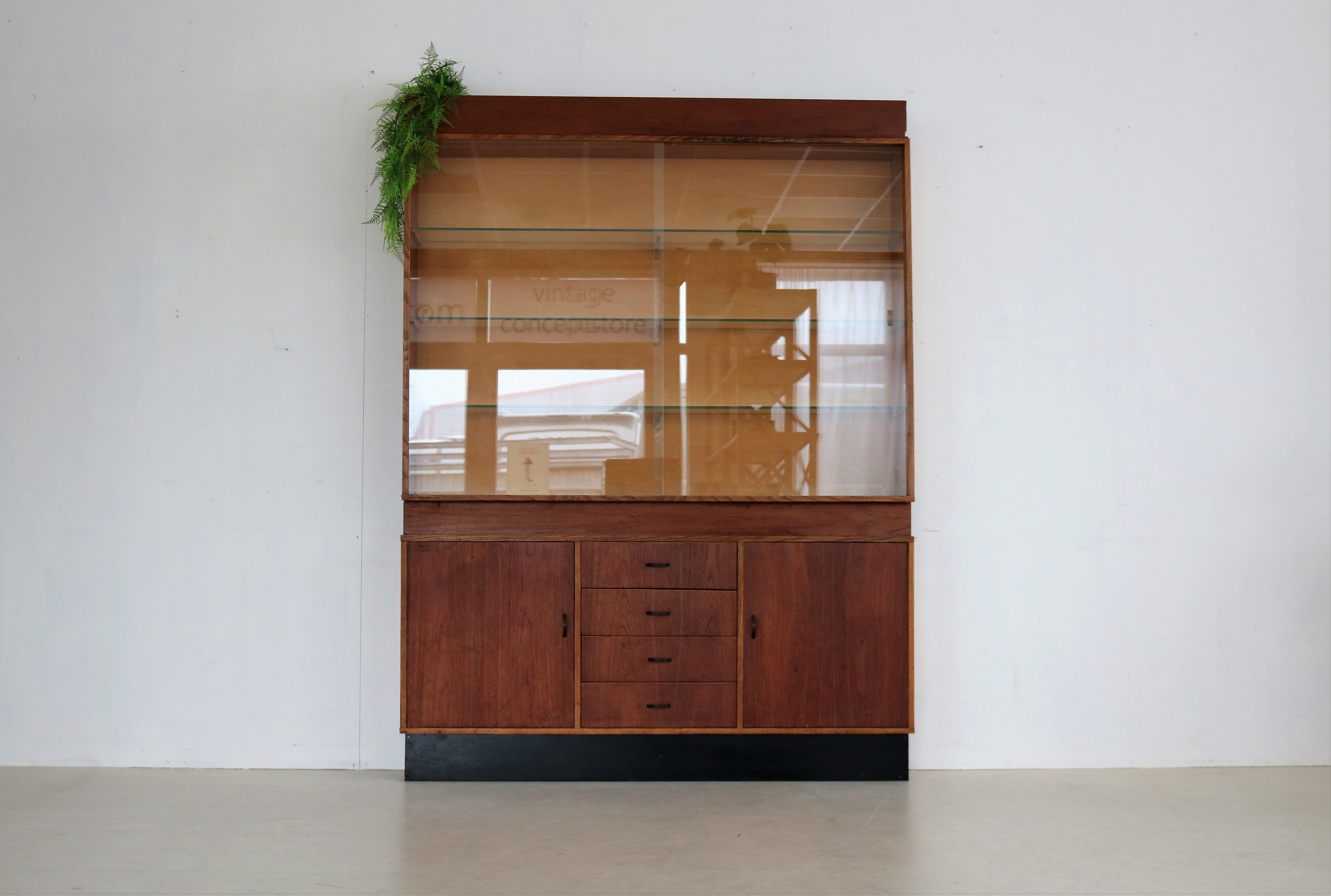 vintage display cabinet