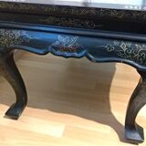 Ancienne table asiatique laque et nacre