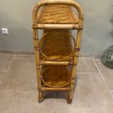 Vintage rattan shelf