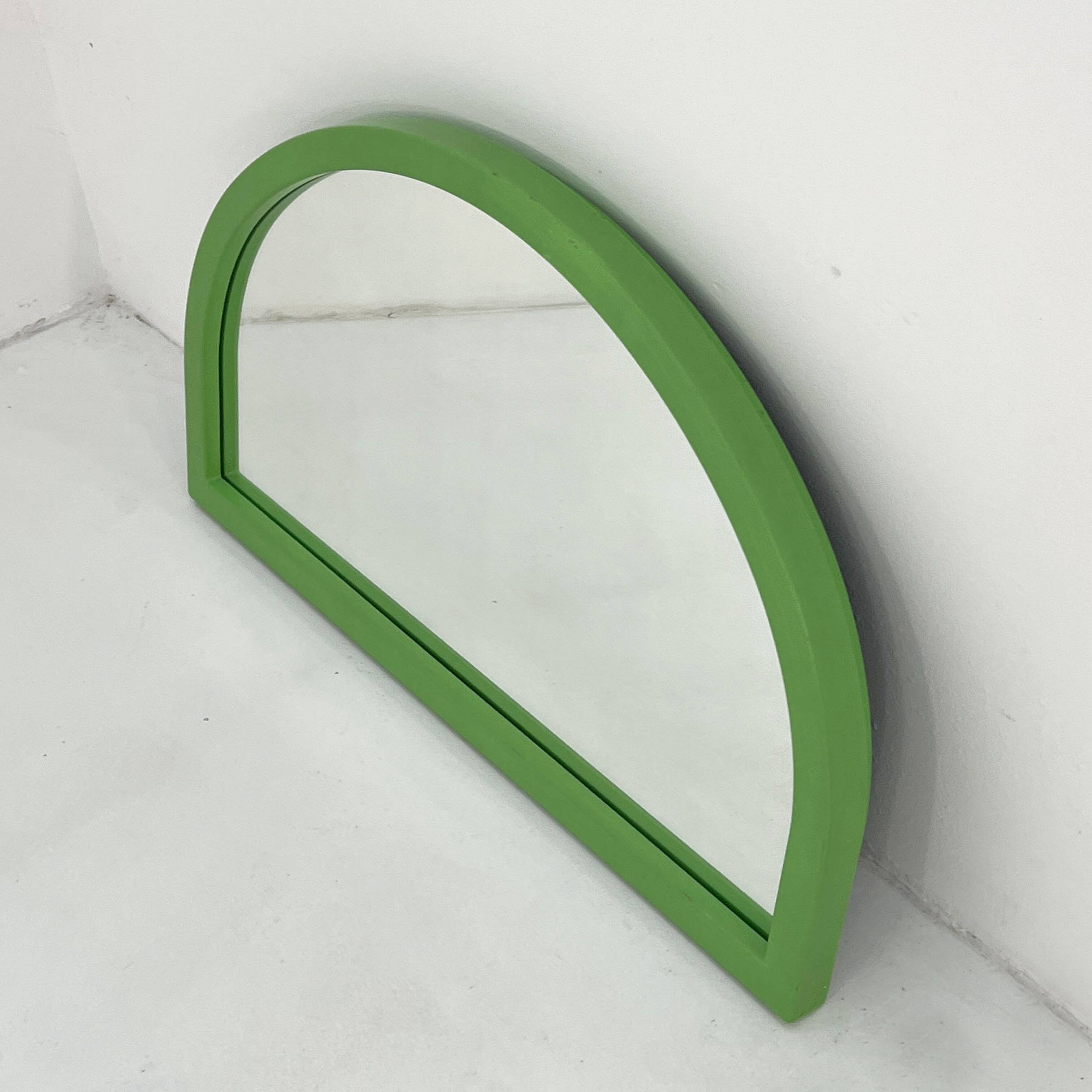 Arched Green Mirror by Anna Castelli Ferrieri for Kartell, 1980