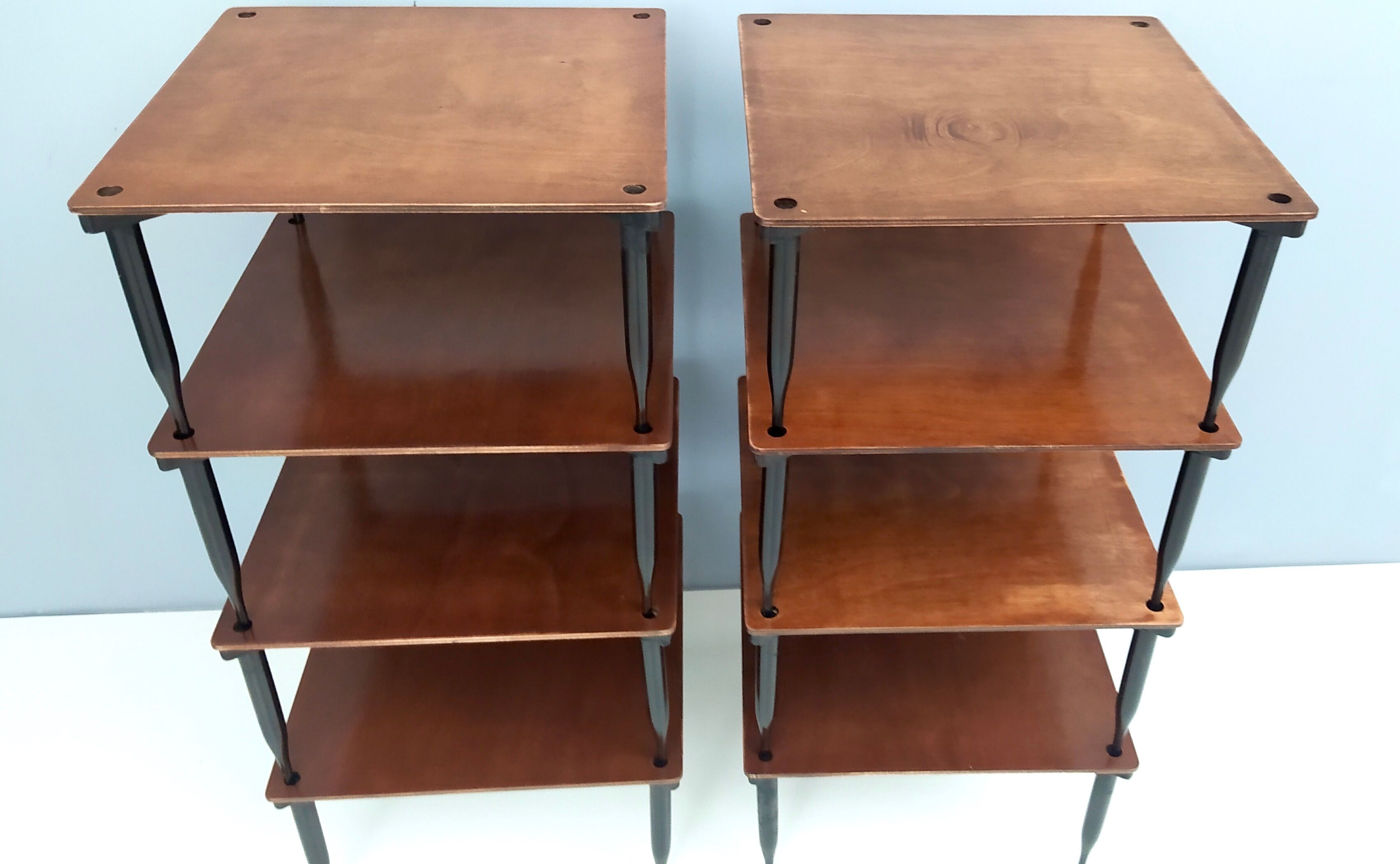 Walnut coffee table model "T8" by Vico Magistretti for Azucena, Italy