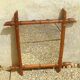 vintage bamboo-style wood mirror