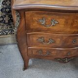 Louis XV style chest of drawers in marquetry flag