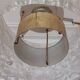 Vintage glass and brass suspension by Hillebrand Germany.