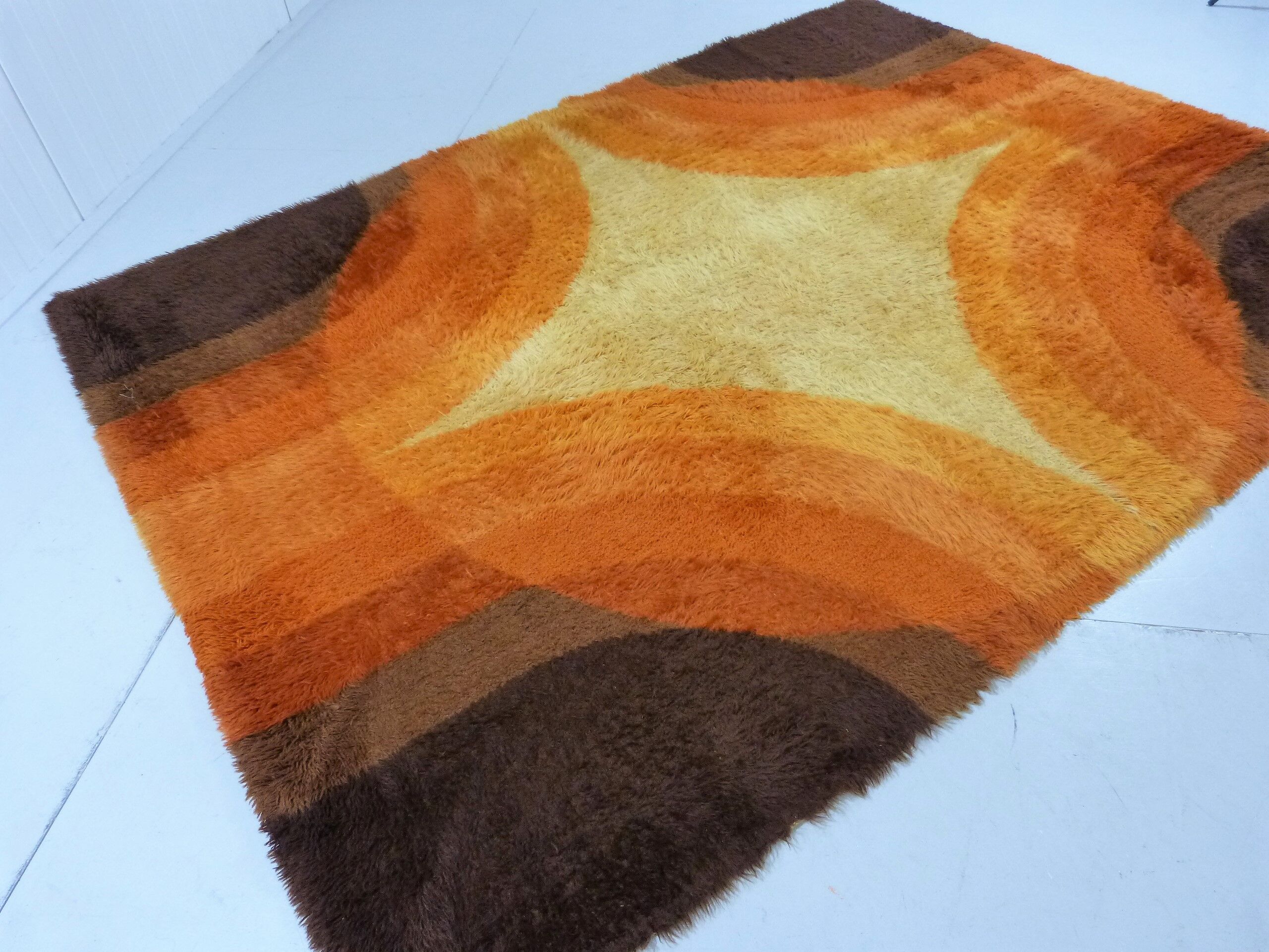 Colourful woolen carpet by Bergoss, Netherlands 1960's