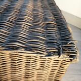 Old wicker trunk